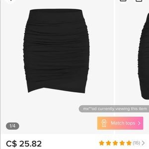 Zaful Ruched Bodycon Tulip Skirt